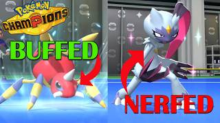 BUFFED and NERFED Pokemon Champions Move Changes!
Today I go over what I think are some of the most impactful move buffs and nerfs so far in Pokemon Champions, and how they will impact VGC and Smogon Singles. Let me know if you agree with my list or if you would make additional suggestions!
JOIN THE HYPE AND SUBSCRIBE BELOW!
https://www.youtube.com/channel/UCFT_OkEh5itlCqwM4n9TdqQ/?sub_confirmation=1
Please like, comment and subscribe to this channel to support my current and future projects!
X: https://x.com/Shuckle_king
Thumbnail support from Kurpie!
0:00 Introduction
0:15 Salt Cure
01:21 Leech Seed
01:55 Dire Claw
03:09 Moonblast
04:41 Iron Head
05:35 Sharpness
06:08 Make it Rain
06:46 Ariados Buffs!
07:19 Fishous Rend + Bolt Beak
08:09 Blood Moon
08:25 Protect
09:00 Outro
#vgc #pokémonchampions #pokemon BUFFED and NERFED Pokemon Champions Move Changes!
