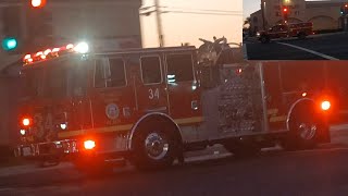 LACoFD Engine 34 and Squad 30 Responding 