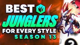The BEST JUNGLERS For EVERY Type Of Jungler To Carry In EVERY Rank In Season 13!