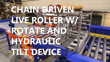 Chain Driven Live Roller with Hydraulic Rotate and Tilt Device