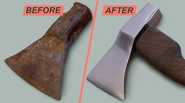 Tomahawk from a rusty axe head | Perfect Restoration