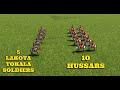 Age of Empires III  Definitive Edition 5 Lakota tokala soldiers vs 10 hussars