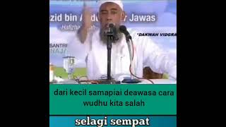 Dari Kecil Sdanai Dewasa Cara Wudhu Banyak Yang Salah Ustad Yazid Abdulqodir Jawwas