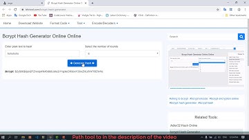 Bcrypt Hash Generator Online Online