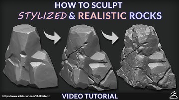 Sculpting Stylized & Realistic Rocks in ZBrush Intro