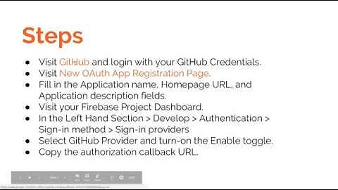 How to enable GitHub Login in a Firebase App?