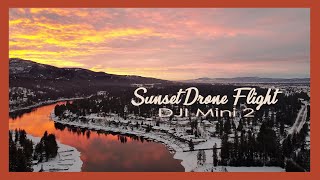 Sunset Flight - DJI Mini 2 - Post Falls, Idaho