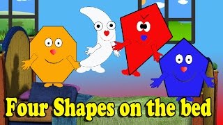 The Shapes | VIVASHAPES | Jumping On The Bed |Four Shapes Jumping On The Bed. videos for kids