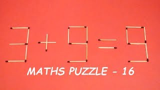 Can you SOLVE this Matchstick puzzle | Maths puzzle - 16