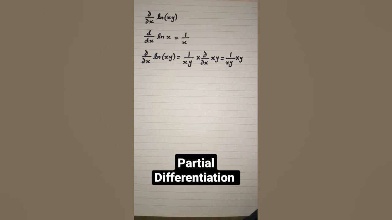 partial-derivative-of-ln-xy-multivariable-calculus-shorts-maths