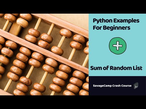 Python Example Sum and Average | Python Tutorials | SavageCamp