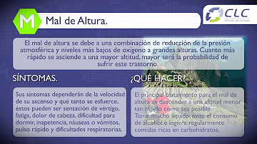 ¿Cuál es la cura inmediata para el mal de altura?