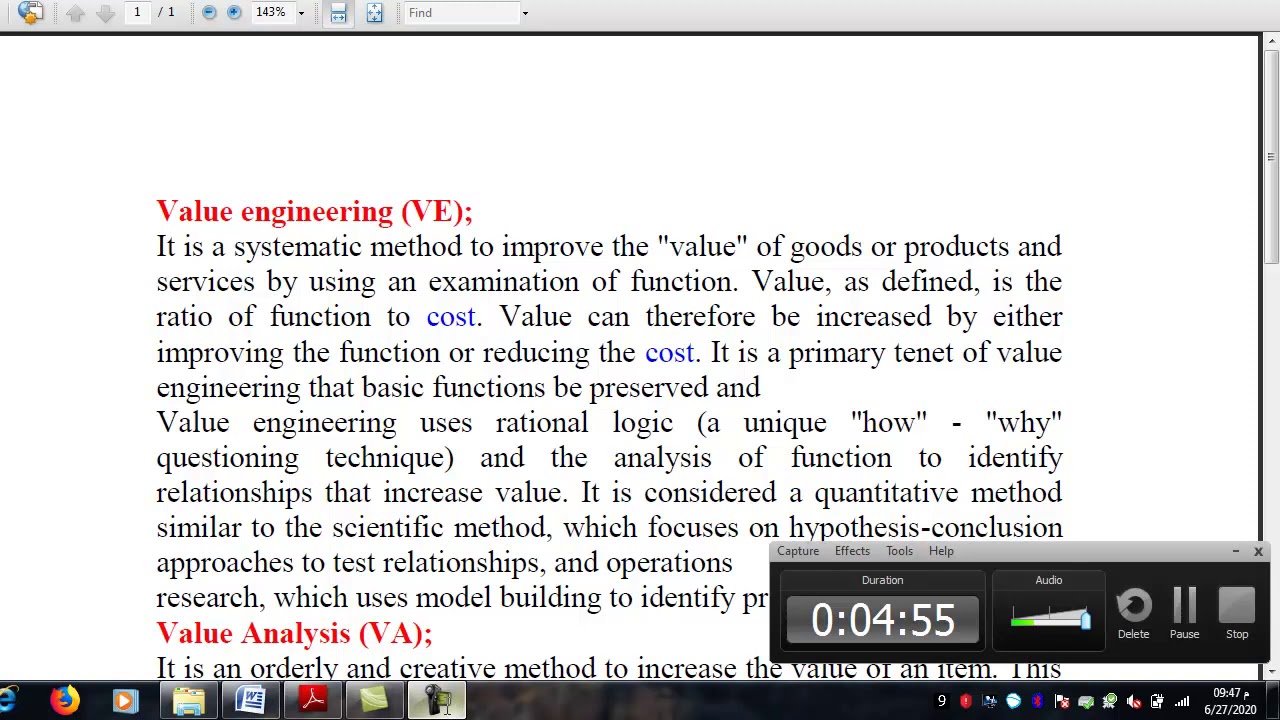 value engineering - YouTube