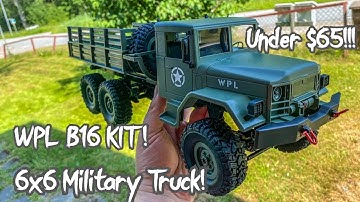 WPL B16 Kit! Great looking 6x6 Military scale truck, a quick look!