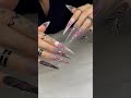 Gothic Pink Stiletto Nails #luxepressco #pressonnails #nailart #luxurynails #customnails