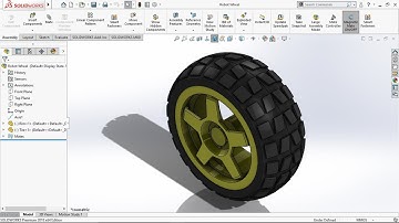 Design a Robot Wheel Use Solidworks