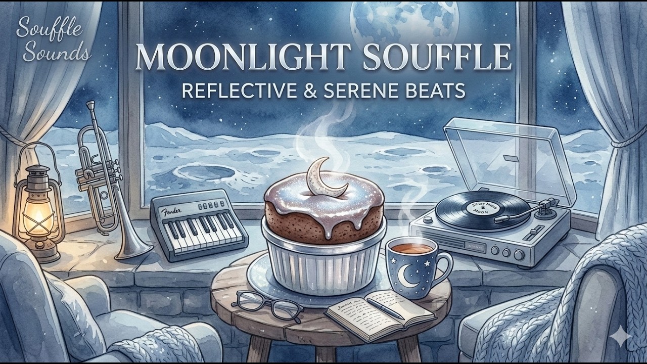 Moonlight Souffle 🌙 Reflective Lofi Beats for Lunar Dreaming