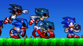 Sonic.exe bosses clap me across all Dimensions.