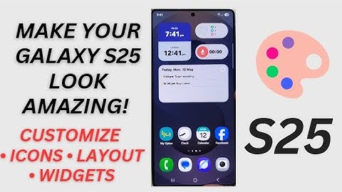 🔥 Customize Your Galaxy S25 Look! Change App & Widget Style Easily 🌟