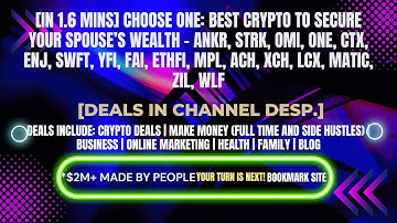 [In 1.6 mins] ANKR, STRK, OMI, ONE, CTX, ENJ, SWFT, YFI, FAI, ETHFI, MPL, & Others [Deals In Desp.]