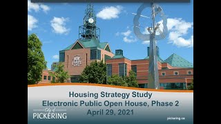 Pickering Housing Study Electronic Open House #2