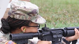 Nursing Cadets at Weapons Qualification | 11th Regiment, Advanced Camp 2019