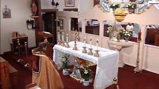 Holy Mass begins at 8 a.m. ET  - followed by the Holy Rosary