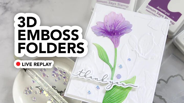 3D Embossing folder fun! Cathy Makes a Card Live (...