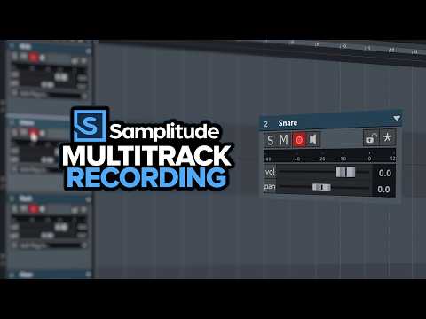 Samplitude Multi-Track Input Setup For Drums