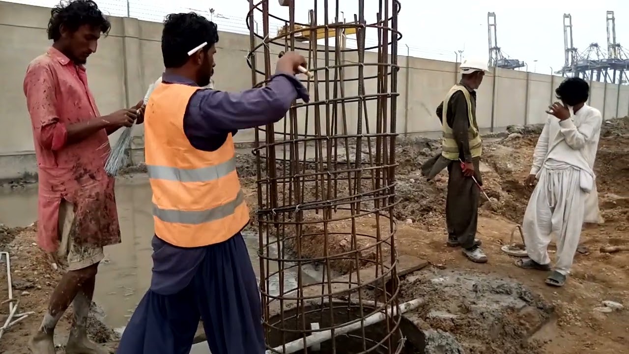 How To Lowering Steel Cage in Pile Bore| 