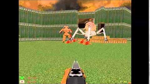 Doom 2 Infight Cyberdemon vs Spidermastermind