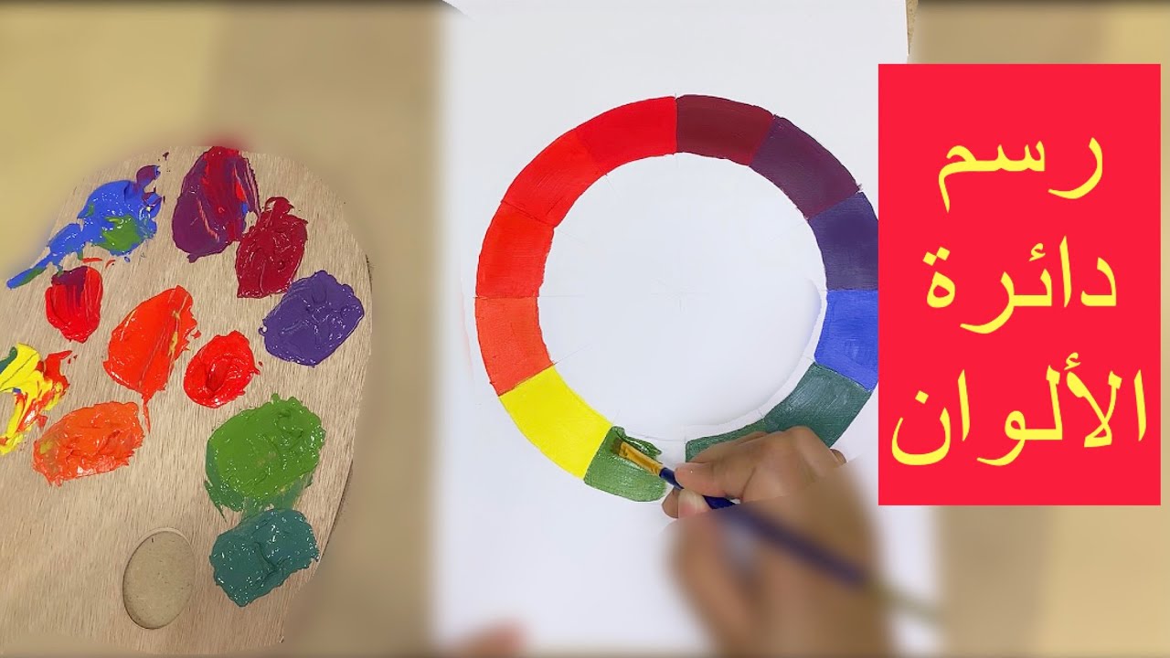 رسم عجلة الألوان خطوة بخطوة