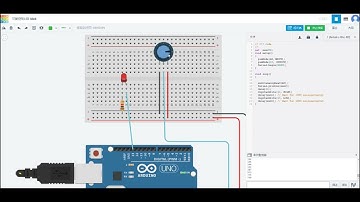 5/27數位邏輯實驗作業一可變電阻量測類比訊號調整LED閃爍速度