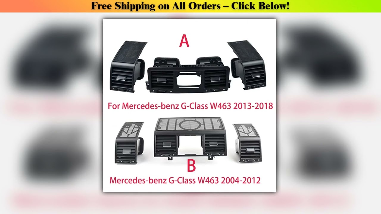 Dashboard Central Left Right AC Vent Grille Air Outlet Assembly For Mercedes Benz G Class W463