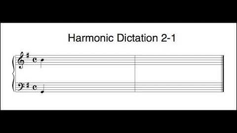 2-Part Harmonic Dictation Examples 2