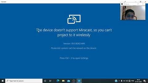 How to solve the problem of miracast on pc or laptop