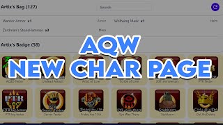 AQW New Char Page