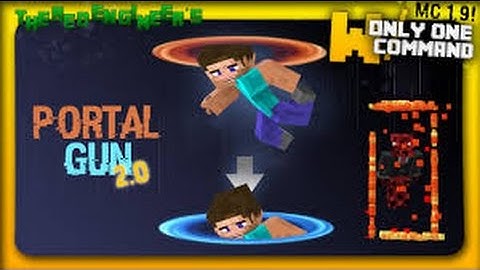 minecraft 1.9 Only One Command-"Portal Gun 2.0" /W Critical Gaming