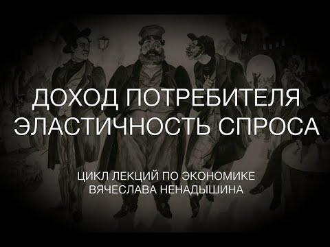 Доход потребителя, закон и эластичность спроса