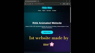 smooth scrolling + animated website 🌸🕊️