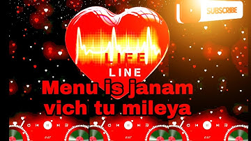 Menu is janam vich Tu milya New status song 2020