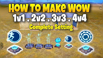 How to create wow map 1v1 2v2 3v3 4v4 pubg mobile in 2025