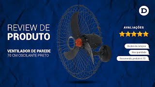 Conheça o Ventilador de parede 70 cm oscilante preto - V70P da Goar