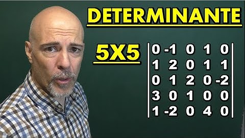 DETERMINANTE DE UNA MATRIZ 5X5. Método de los cofactores