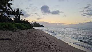 Waialua Beach 260A just after sunset on the North Shore of Oahu, Hawaii May 2024