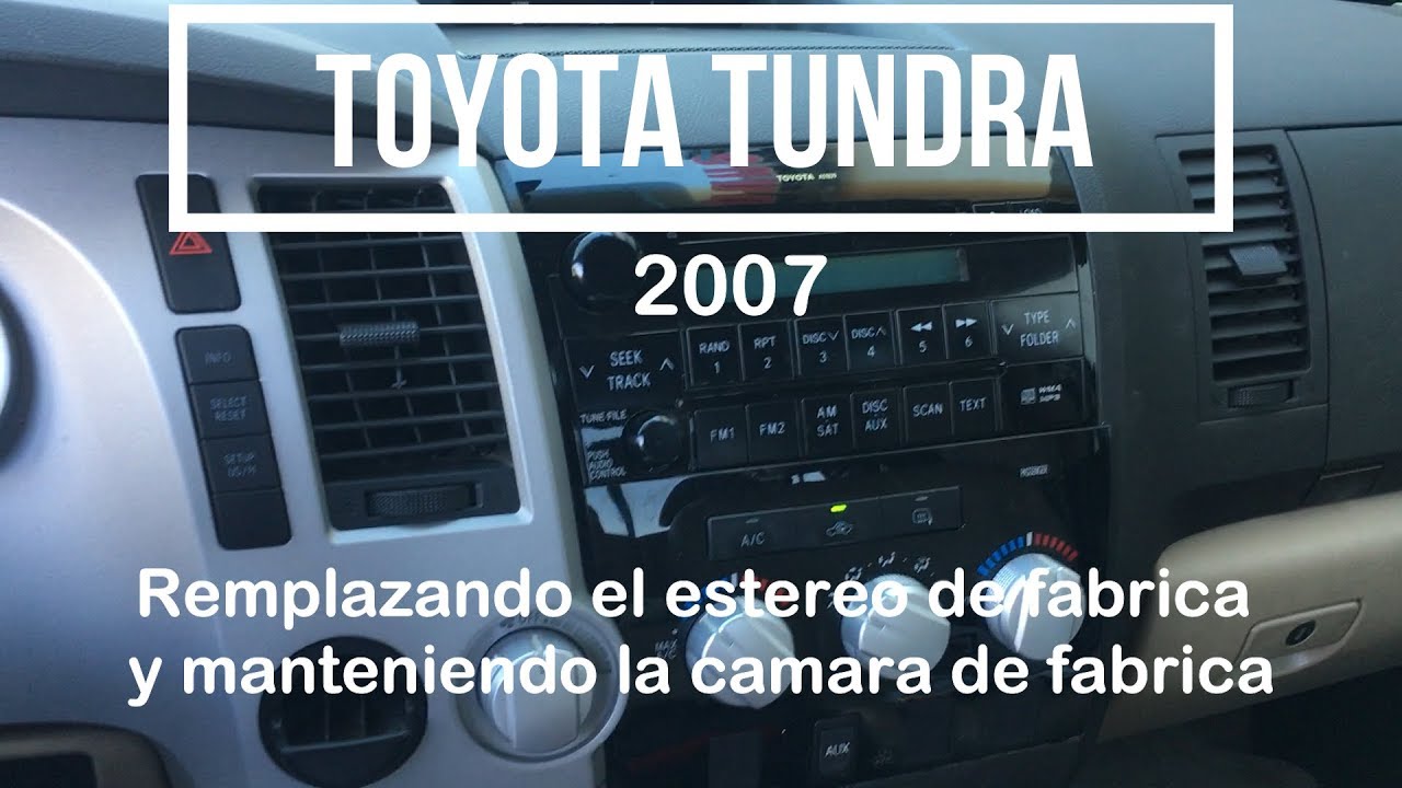 2007 Toyota Tundra factory stereo upgrade and keeping the factory