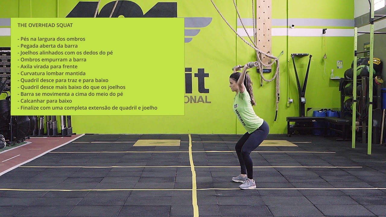 Técnica de OVERHEAD SQUAT 131 CrossFit YouTube Técnica de OVERHEAD SQUAT 131 CrossFit YouTube