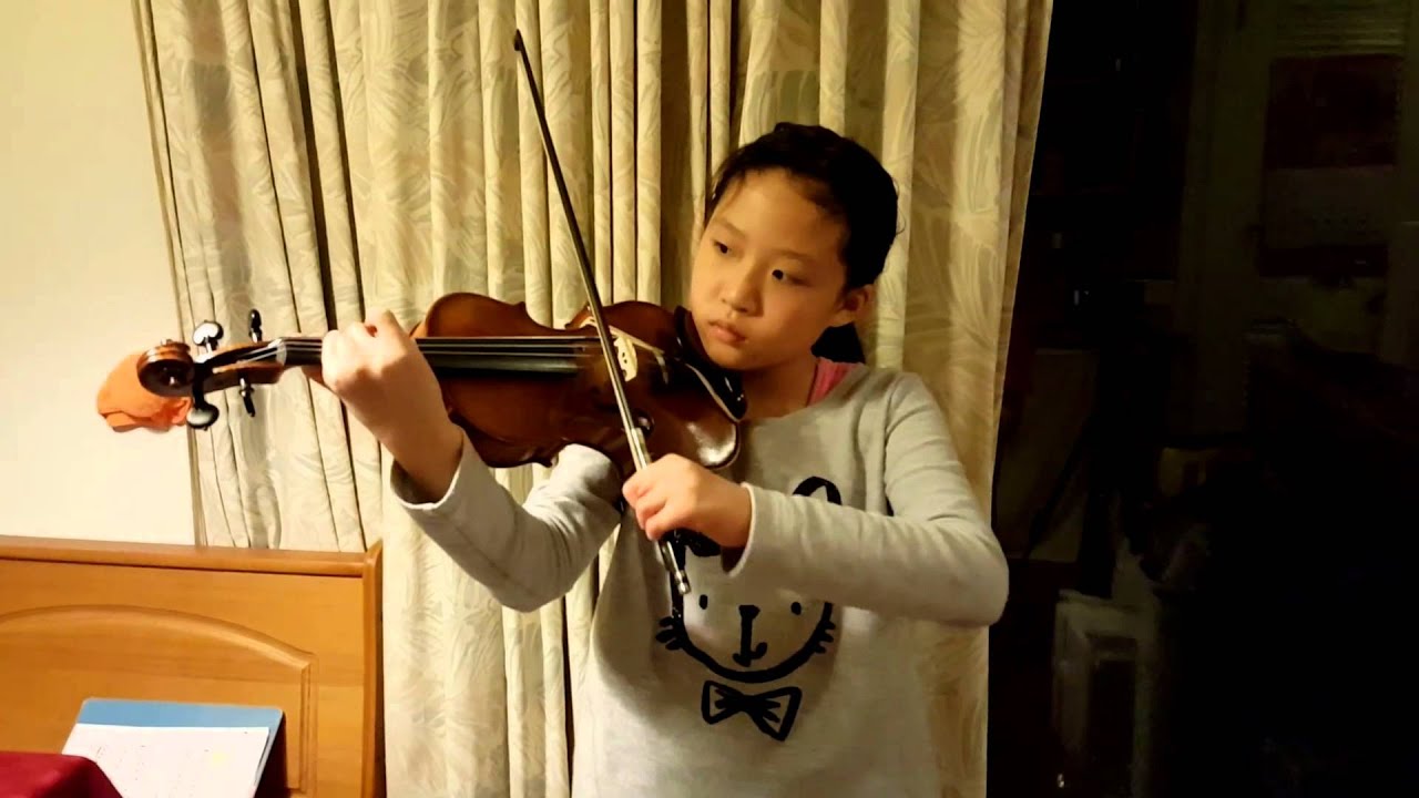 Happy Birthday, Violin (half size backward left handed violin) YouTube