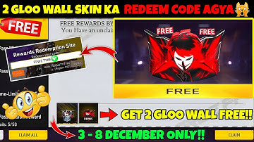 FREE FIRE REDEEM CODE TODAY 6 DECEMBER |FF REWARDS REDEEM CODE | FF REDEEM CODE TODAY 6 DECEMBER