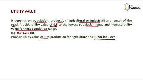 Rules to Assign Utility Factor - Transportation Engineering - GATE